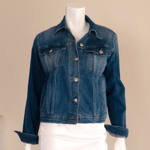Frame Denim Jackets & Blazers - FRAME Classic blue denim jacket